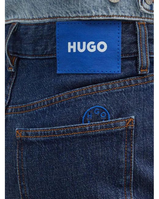 Jeans Con Design A Cinque Tasche di HUGO in Blue