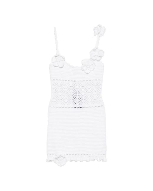 retroféte White Orleane Mini Dress