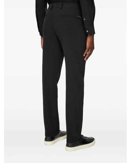 Boggi Black Belt-Loops Trousers for men