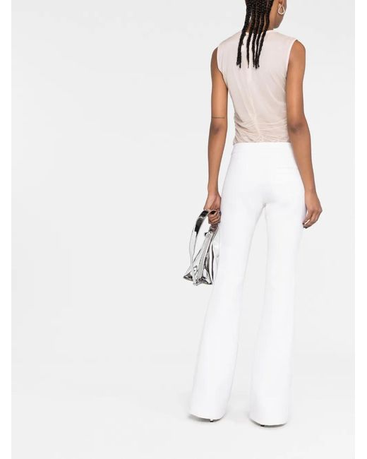 Courreges White Hose Mit Texturen