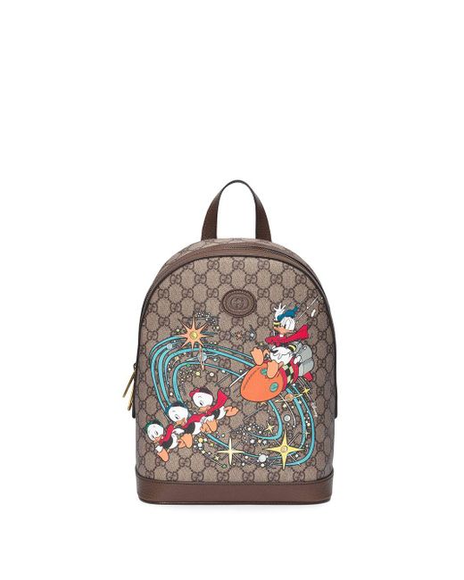 Gucci Natural GG Supreme Fabric Backpack - Donald Duck Disney X for men