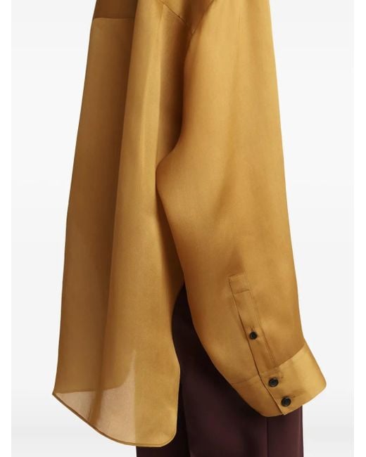 Khaite Matteo Top In Dijon Yellow
