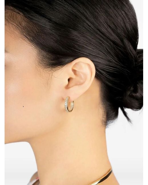 Apm Monaco Black Riviera Hoop Earrings