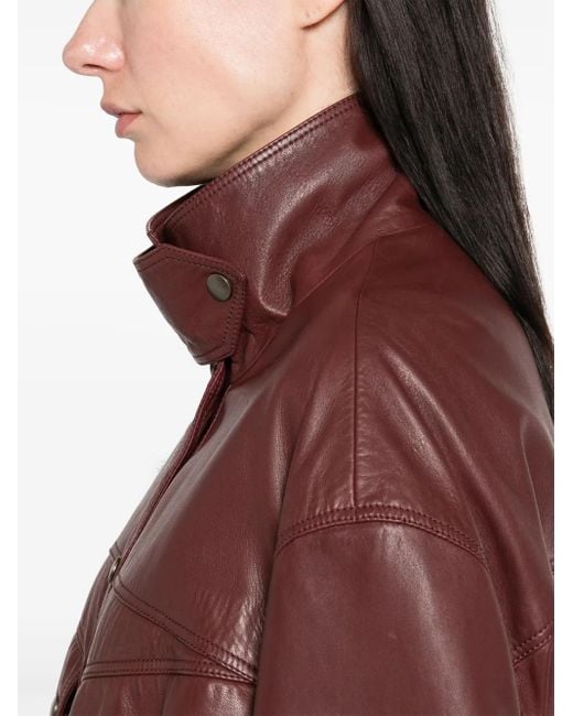 Chloé Brown Leather Safari Jacket