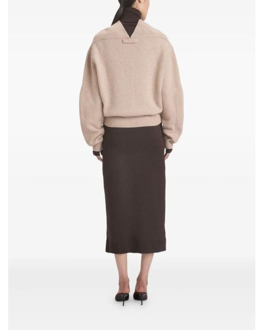 Pull À Col V Victoria Beckham en coloris Natural