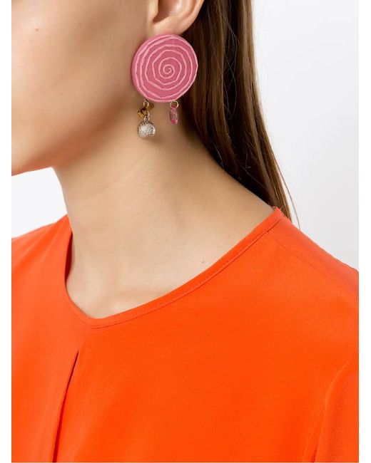 Amir Slama Multicolor 3 Pair Earring Set