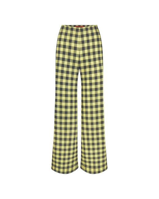 Simon Miller Green Pia Gingham Palazzo