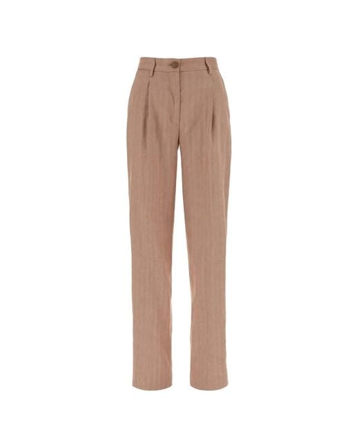 Jacob Cohen Natural Pleated Trousers