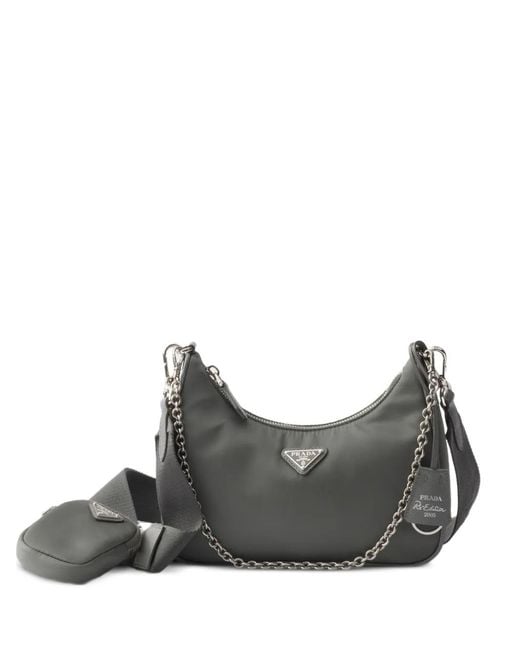 Prada Gray Re-Edition 2005 Re-Nylon Bag