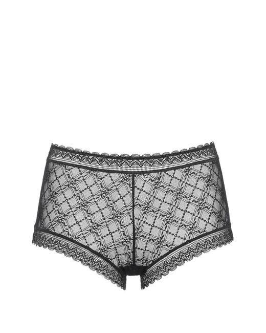 Eres Gray Closerie Lace-Trim Shorts