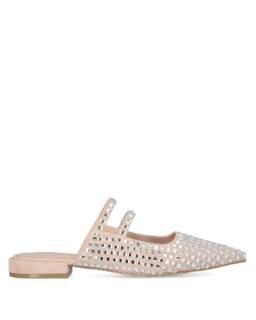 Liu Jo White Pointed-Toe Mules