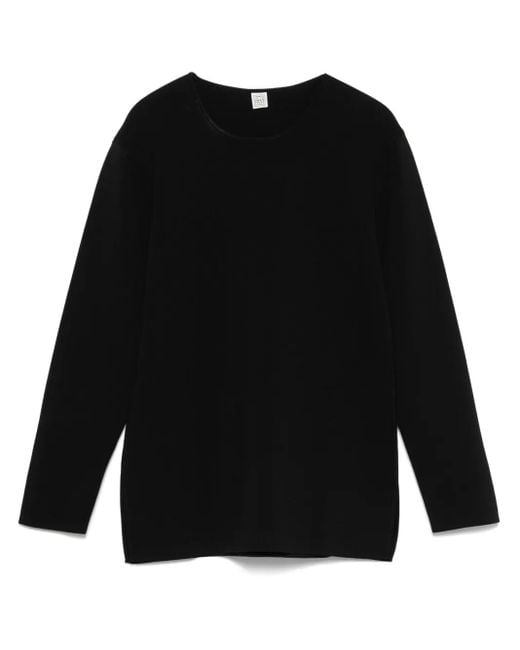 Totême Black Compact Knit