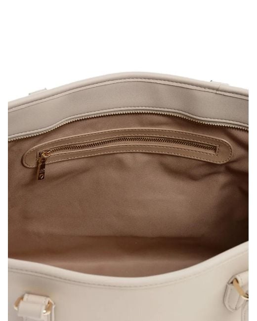 Moschino Natural Love Logo-Embossed Tote Bag