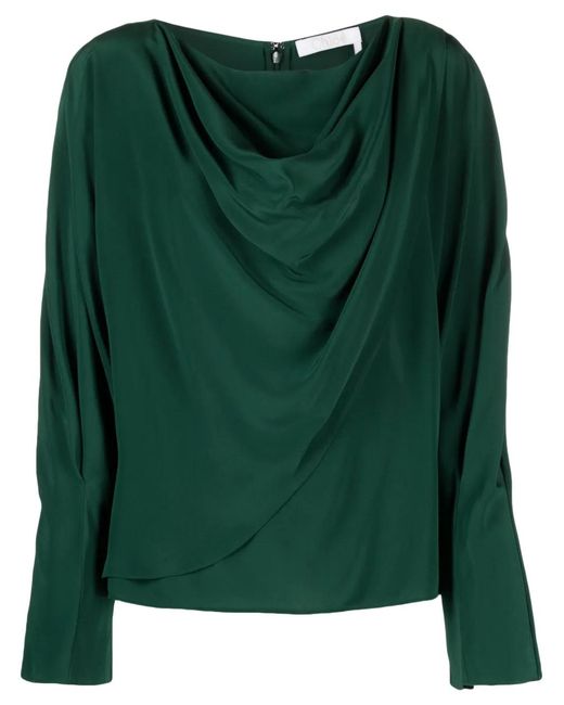 Chloé Blouse Met Boothals in het Green