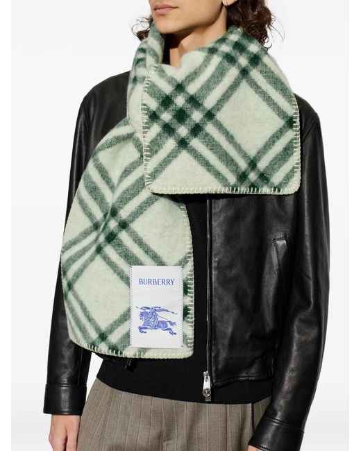 Sciarpa A Quadri di Burberry in Green
