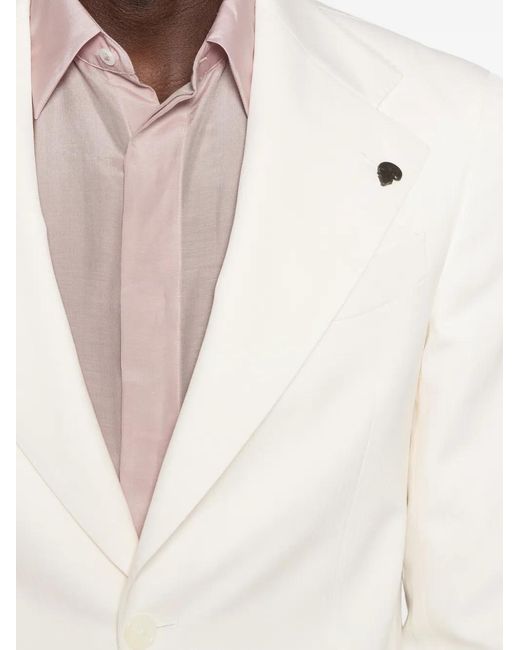 Gabriele Pasini White Striped-Pattern Blazer for men