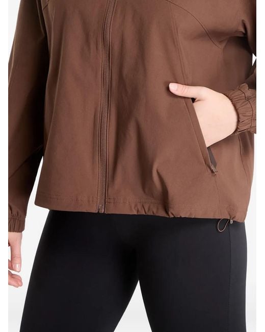 Under Armour Brown Ua Unstoppable Zip-Up Elasticated-Cuff Jacket