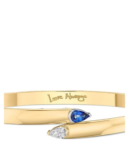 Phillips House Metallic 18Kt Diamond Sapphire Toi Et Moi Bracelet