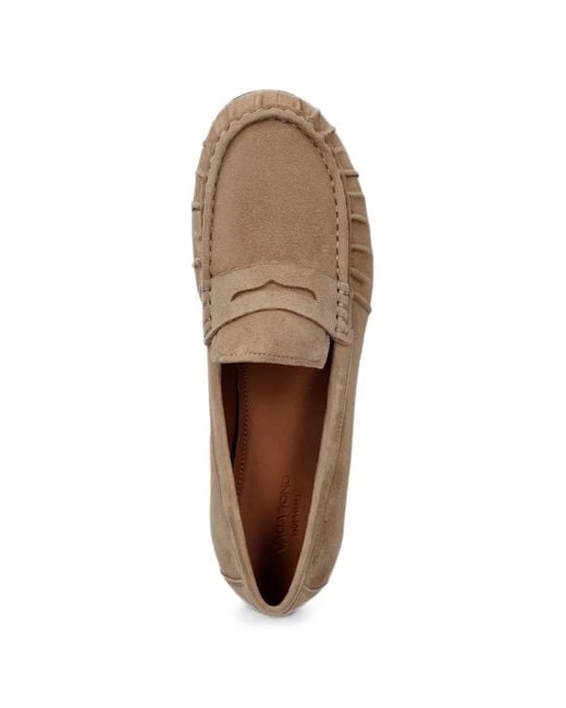 Vagabond White Aleya Ruched Penny Loafers