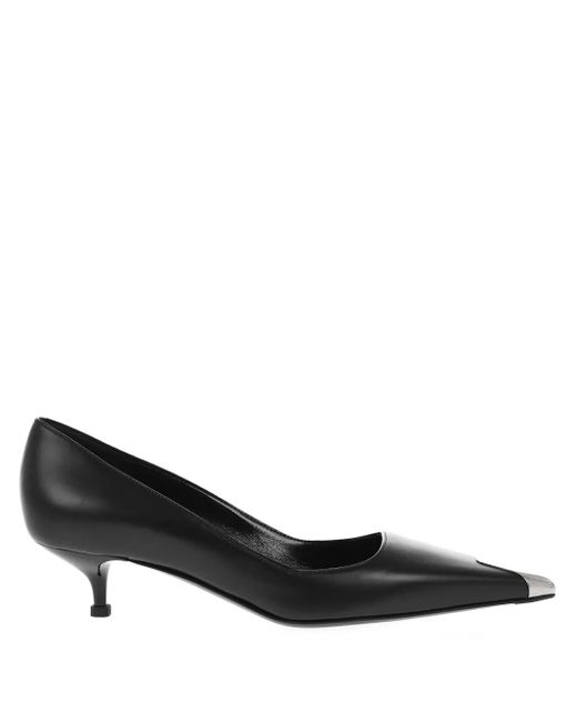 Alexander McQueen メタリックトゥ パンプス Black