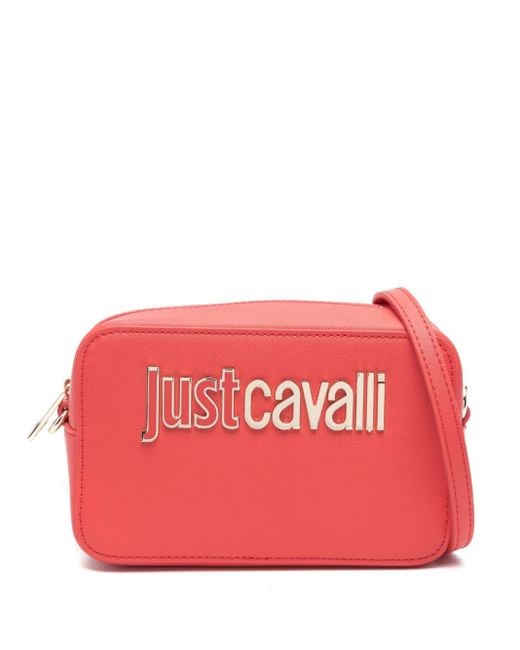 Just Cavalli Red Mini Range B Handtasche mit Logo