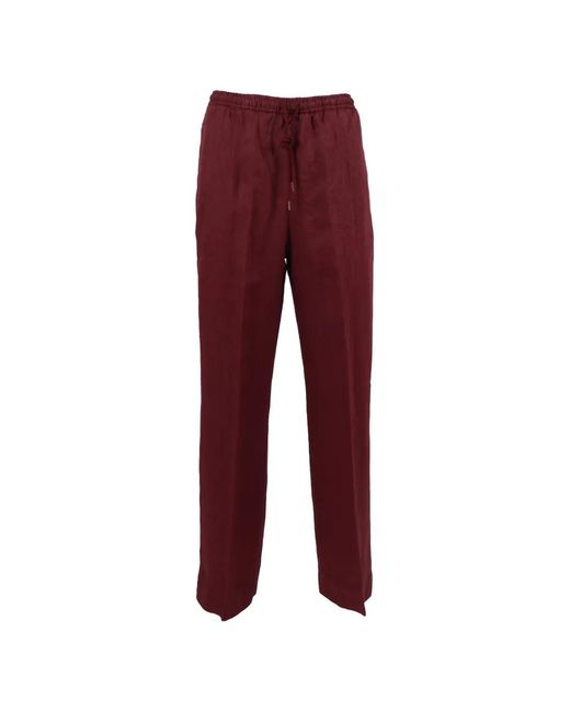 Briglia 1949 Red Drawstring Elasticated-Waist Trousers