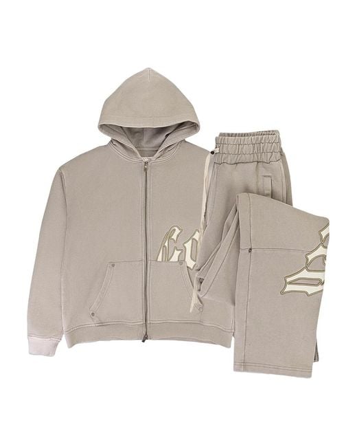 Godspeed Natural Logo-Detail Tracksuit for men