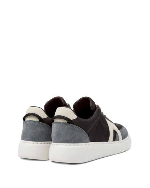 Camper Black Runner K21 Suede Panelled Sneakers for men