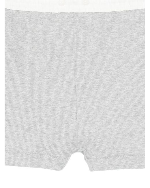 Entire studios White Elasticated-Waist Shorts