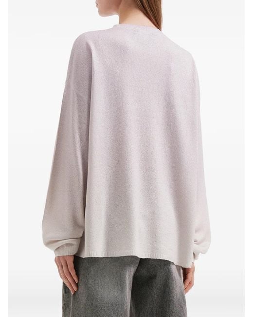 Mini Cream Pink Graphic-Print Sweater