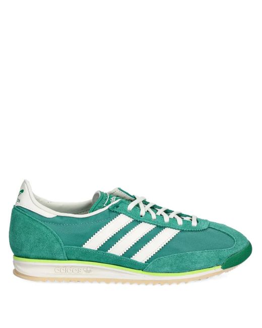 Adidas Green Sl 72 Suede Running Sneakers