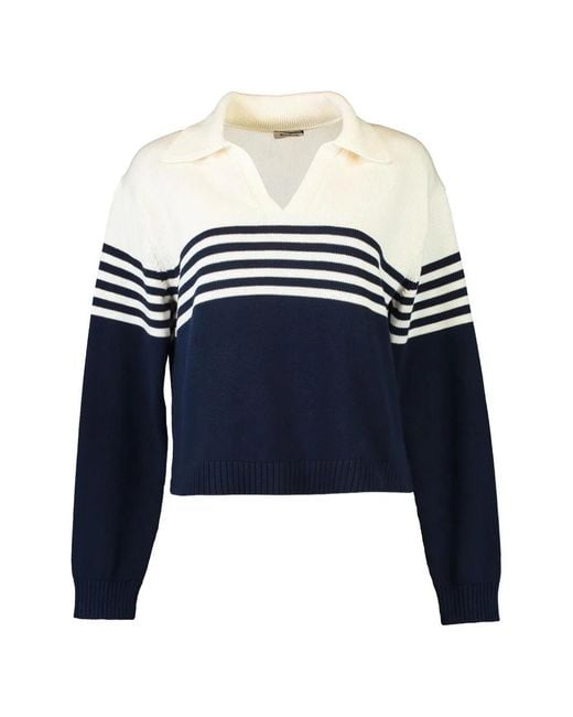 Jonathan Simkhai Blue Jules Striped Sweater