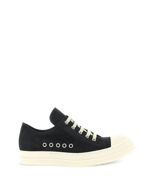 Rick Owens Black Extreme Low Sneaks Sneakers