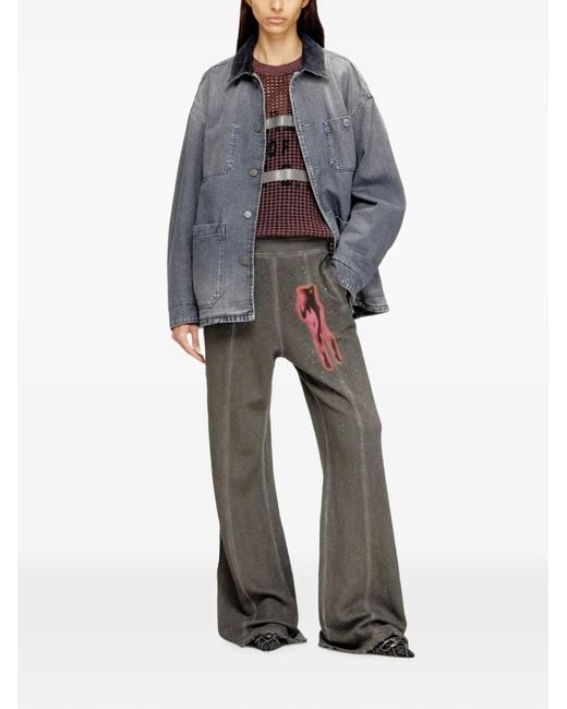 DIESEL Blue D-Stack-U-L Giacca