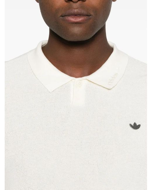 Adidas Originals White Polo Shirt for men