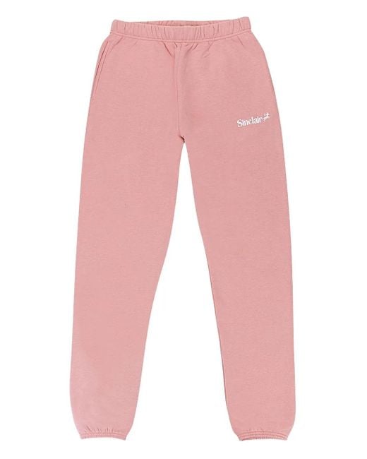 Sinclair Trainingsbroek Met Logoprint in het Red voor heren