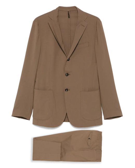 Dell'Oglio Brown Telana Suit for men