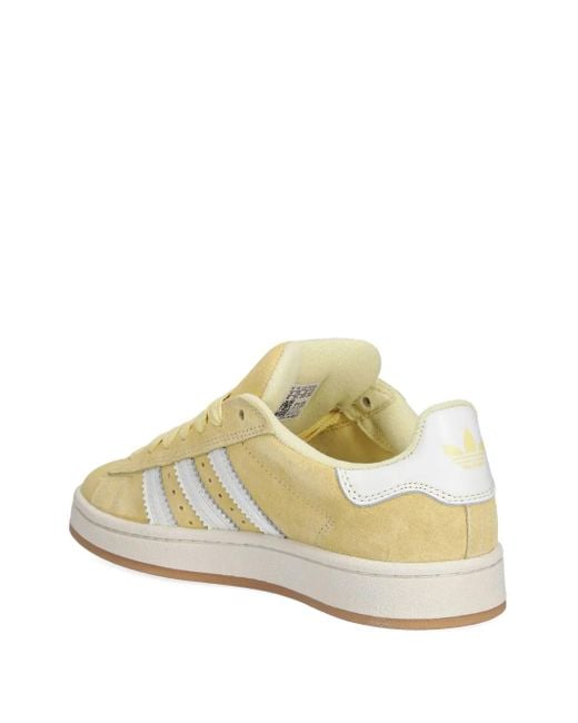 Adidas Yellow Campus 00S Suede 3-Stripes Sneakers
