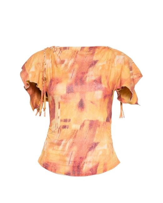 Isabel Marant Orange Jazia Top