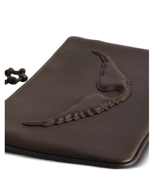 Zadig & Voltaire Brown Angel Clutch Bag