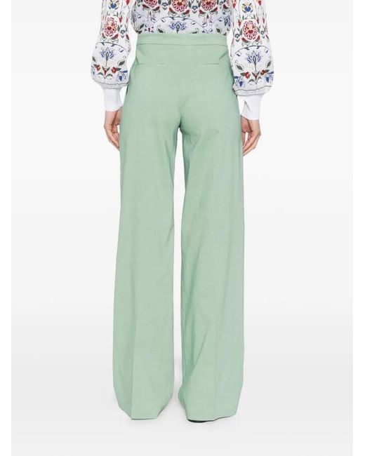 Pinko Green Button Trousers
