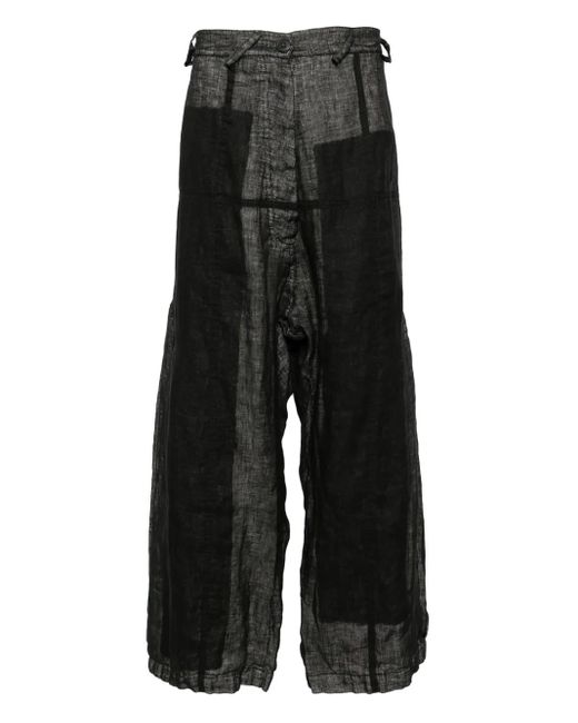 Rundholz リネン パンツ Black