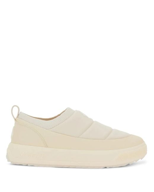 Moncler Natural Quilted Slip-On Sneakers for men