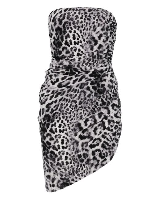 Norma Kamali Diana Mini-Jurk Met Strik in het White