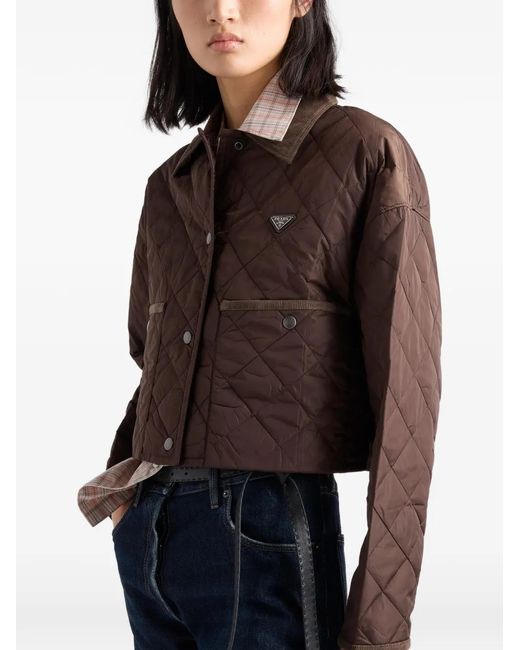 Chaqueta Re-Nylon Prada de color Brown