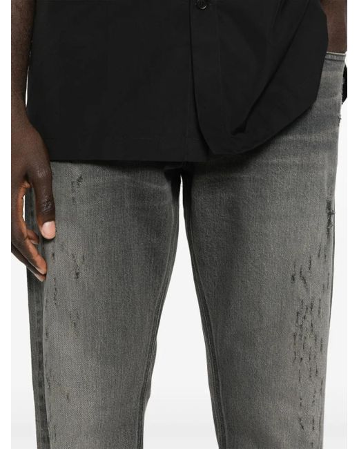 Vaqueros Rectos Con Efecto Envejecido Givenchy de hombre de color Gray