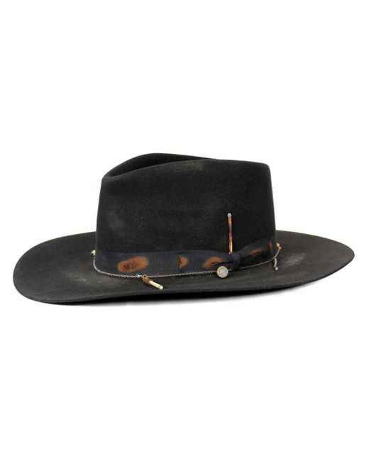 Chapeau Fedora Feutre Vert Nick Fouquet - Taille 59 Cm - Condition Très Bonne