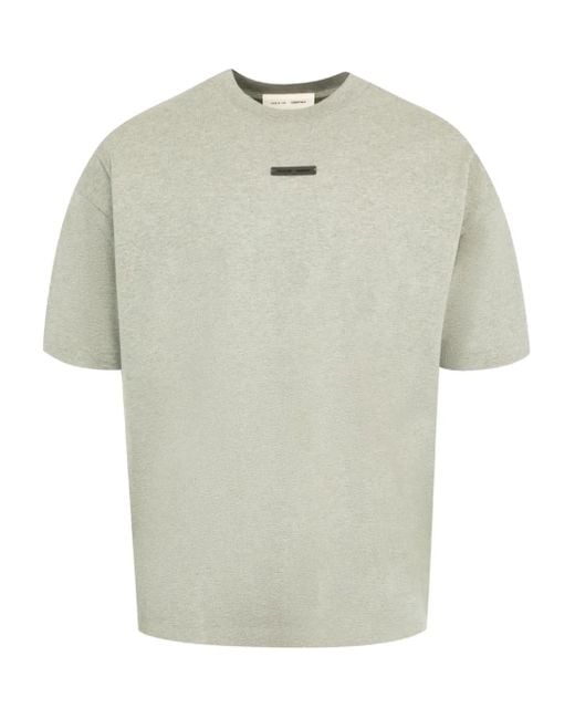 Fear Of God White Logo-Patch T-Shirt for men