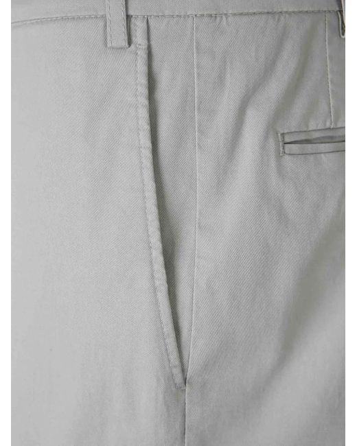 Canali Gray Straight-Leg Trousers for men