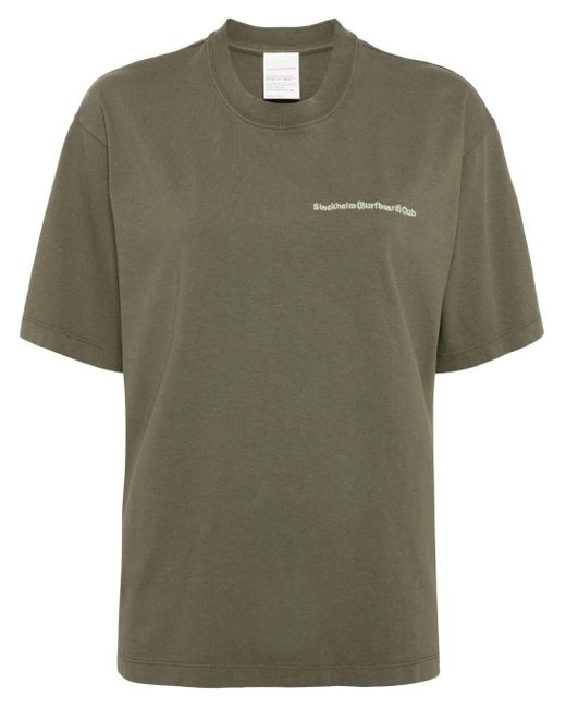T-shirt con stampa di Stockholm Surfboard Club in Green